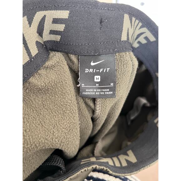 Nike Dri-FIT Tapered Joggers Olive Green Polyester Athletic Pants Size M - Picture 8 of 10
